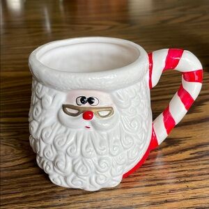 Windsor Santa Mug with Red and White Handle